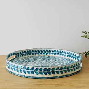 Plateau en résine très attrayant avec pot en résine pour fruits secs, plateau de service décoratif pour collations, rangement - Product Image 4