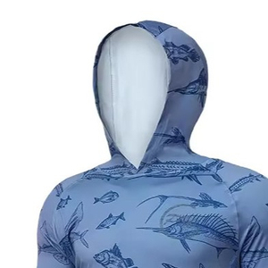 Sweat à capuche chaud pour homme, idéal pour la pêche et la chasse en extérieur, en polaire, personnalisable, à manches longues, boutonné, séchage rapide, OEM - Product Image 2