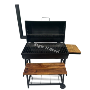 Barbecue de Jardin Tendance : Brasero en Fer Durable Autoportant pour Chauffage Extérieur au Bois/Charbon pour Patio et Jardin - Product Image 1