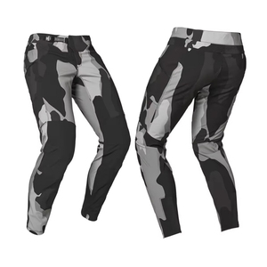 Unisex Gray Polyester/Cotton Motorcycle Pants Black <b>Knee</b> Panels Breathable Printed Logo Front Customized All Seasons Racing Wear - Product Image 5