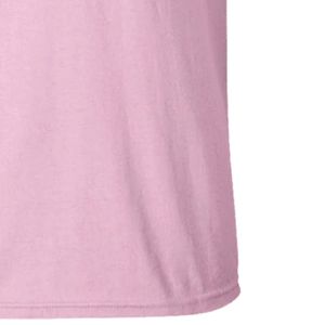 T-shirt rose imprimé graphique à manches courtes col rond en coton décontracté – Vêtement personnalisé, streetwear, haut tendance et confortable - Product Image 3