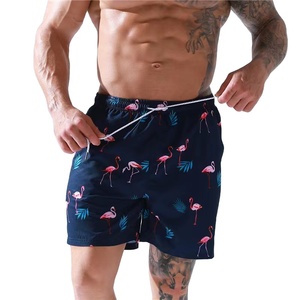 Short de gymnastique pour hommes OEM maillot d'eau pour la natation embarquement décontracté plage maille sublimé solide motif coton taille 6XL - Product Image 2