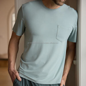 Camisetas de Bambú para Hombre, Camisetas de Manga Corta para Hombre, Camiseta de Verano para Hombre, Camiseta Personalizada con Bolsillo - Product Image 2