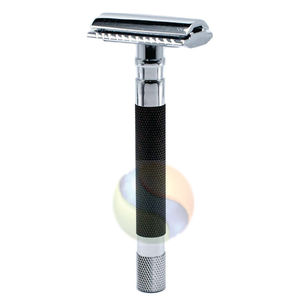 Rasoir de sécurité à double lame en acier inoxydable allemand de haute qualité pour le rasage professionnel du visage et du corps - Product Image 1