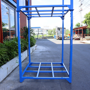 Foldable Steel Pallet with <b>Collapsible</b> Structure Reinforced Steel Frame and Stackable Design Ideal for Warehouse <b>Storage</b> - Product Image 6