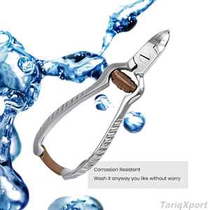 Cortauñas Profesional de Acero Inoxidable de Lujo con Cuchilla Curva, Punta Puntiaguda y Abertura de Mandíbula Ancha para Cortar Uñas de Manos y Pies - Product Image 4