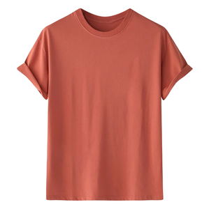 Men's Short Sleeve O-Neck T-Shirt Regular Fit <b>Animal</b> Print Front Logo Casual 100% Cotton <b>Knitted</b> Anti-Pilling Embossed - Product Image 3