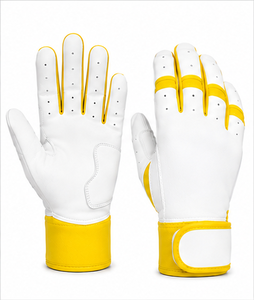 Custom Logo Baseball Batting Gloves Professional Leather Short Cuff Flexible Fit Padded Palm Training <b>Game</b> Gloves Adult Youth - Product Image 5