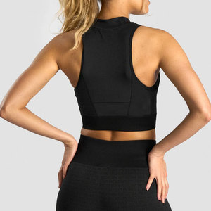 Camiseta sin Mangas Corta de Verano para Mujer, Ecológica, de Alta Calidad, para Entrenamiento, Ligera, 180 g/m², Material Acanalado - Product Image 2