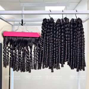 Mechones de cabello humano rizado Pixie con cutícula alineada Remy más vendidos, precio al por mayor, cabello vietnamita crudo - Product Image 3