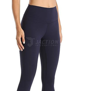 กางเกงโยคะผู้หญิงขายดี MOQ ต่ำ สีพื้น ดีไซน์ล่าสุด ราคาขายส่ง - Product Image 6