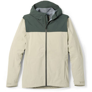 เสื้อแจ็คเก็ตกันน้ำแบบซิปเต็มตัวสำหรับผู้ชาย  ลายบล็อกสี  ความยาวระดับสะโพก  สำหรับกิจกรรมกลางแจ้ง  พร้อมโลโก้แบบกำหนดเอง - Product Image 6