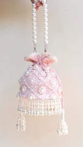 Luxury Embroidery <b>Potli</b> <b>Bag</b> Indian Handicrafts Colorful Velvet Tote Handbags Mobile Holder Travel Sling Clutch for Women Ladies - Product Image 3