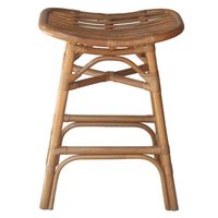 Tabouret en rotin artisanal fait main pour hôtel de luxe, resort, café, restaurant, collection de meubles d'intérieur et d'extérieur