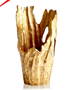 แจกันดอกไม้โลหะรูปวงรีตกแต่งบ้านงานแต่งงาน ดีไซน์หรูหรา พร้อมการตกแต่งระดับไฮเอนด์ - Product Image 4