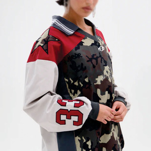 Jersey de Fútbol Americano Personalizado 2026, Manga Larga, Camuflaje, para Mujer, Poliéster, Estilo Urbano, Corte Holgado, Diseño Personalizado, Venta al Por Mayor OEM - Product Image 2