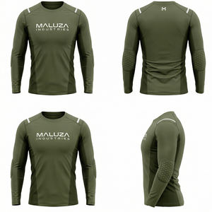 Camiseta de Compresión Titan Shield de Manga Larga para Hombre, para Gimnasio, Entrenamiento, Rendimiento Táctico, Transpirable, Ecológica, de Secado Rápido, MALUZA - Product Image 6