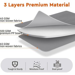 Set di 4 Contenitori Pieghevoli Robusti con Etichetta Trasparente, Organizzatori per Armadio per Lenzuola e Vestiti, Nuova Soluzione di Stoccaggio Migliorata - Product Image 3