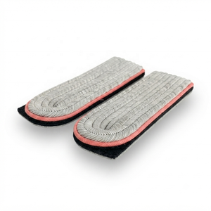 Épaulettes d'uniforme professionnel brodées sur mesure avec bordure rose pour officiers - Product Image 2