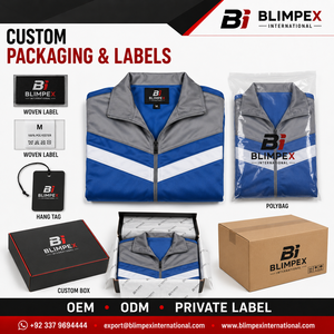 Chaqueta Cortavientos Ligera de Poliéster con Bloques de Color y Pantalones Jogger, Traje Deportivo de Dos Piezas con Logotipo Personalizado OEM Blimpex Int - Product Image 4