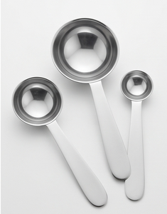 Cucharas medidoras de acero inoxidable de primera calidad, utensilios de medición de metal para cocinar y hornear, artículos esenciales de cocina perfectos - Product Image 1