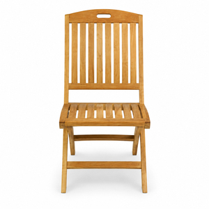 Silla Plegable de Teca Sólida y Duradera de Calidad de Exportación, Modelo Eden Tradicional con Listones, para Exteriores, Ahorra Espacio en Jardín o Patio - Product Image 2