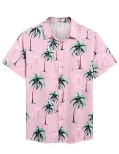 Chemise Hawaïenne Homme à Manches Courtes Imprimé Floral Tropical Décontractée Boutonnée pour la Plage – Haut Coloré d'Été pour Hommes - Product Image 1