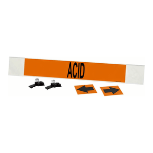 Marqueur de tuyau flexible haute performance Brady ACID pour la gestion des acides industriels - Product Image 3