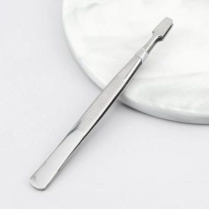1Pcs Straight Tip Stainless Steel Eyebrow Tweezers for Philately <b>Stamp</b> Collectors Reusable Luxury <b>Hand</b> Tools - Product Image 5