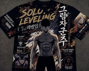 เสื้อยืดแขนสั้นลำลองผู้ชายสไตล์มังงะ ผ้าฝ้าย 100% ป้องกันการเป็นขุย ทรงหลวม พิมพ์ลายตัวอักษรด้วยเทคนิคซิลค์สกรีนด้านหน้า - Product Image 4