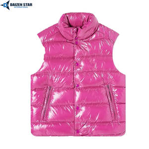 Gilet matelassé en laine écologique coupe-vent pour homme, col montant, fermeture éclair, protection anti-UV, rembourrage en polyester - Product Image 6