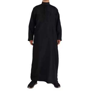 Jubba Informal al por Mayor, Ropa Islámica para Hombre, Vestido Abaya Árabe Saudí, Thobe de Algodón Étnico para Hombre, Cómodo - Product Image 5