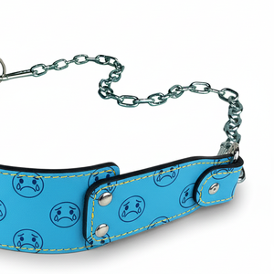 Ceinture de musculation en cuir véritable imprimé avec chaîne, pour dips et pompes, en PU, pour l'entraînement et le powerlifting - Product Image 2