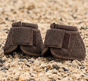Equestrian Overreach Horse Bell Boot Loop Fabric Neoprene Padded, <b>Velcro</b> <b>Strap</b> Protective Durable - Product Image 5