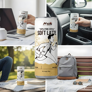 OEM/ODM Café Premium en Lata de 190 ml, Nueva Mezcla Cremosa de Leche y Latte, Bebida de Café 100% Puro, Marca Privada - Product Image 6