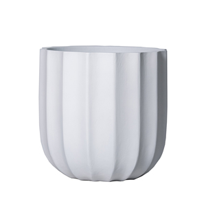 Maceta cilíndrica blanca de fibra de vidrio contemporánea, disponible para OEM, para jardín interior y exterior, maceta decorativa moderna, juego de 4. - Product Image 1