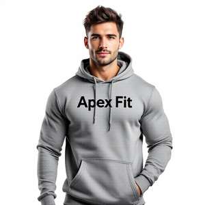 Sudadera con Capucha Premium para Hombre, Invierno, Gimnasio, Logotipo Personalizado, Felpa, Mezcla de Algodón de Alta Calidad, Sudadera Deportiva, Teñido en Prenda, Secado Rápido - Product Image 1