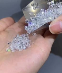 Diamantes pequeños de laboratorio con forma de estrella, de 0.011 ct a 0.016 ct, color F, talla redonda brillante para joyería con micro pavé - Product Image 2