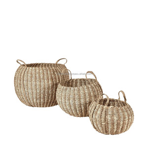 Panier de jacinthe d'eau en jonc de mer/3 paniers de rangement en jonc de viking Starlight meilleurs produits - Product Image 3