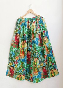 Handmade Floral Design Cotton <b>Skirt</b> Indian Women Maxi <b>Skirt</b> - Product Image 1