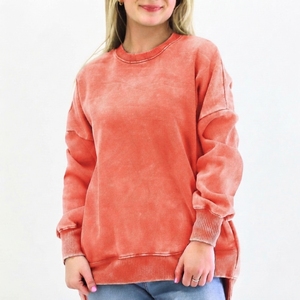 Sudadera de Mujer con Lavado Ácido, Estilo Urbano, Algodón Lavado, Personalizable, Servicios de Proveedor Mayorista - Product Image 1