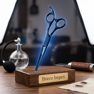 Professional Hair Cutting <b>Barber</b> Scissors Stainless Steel Razor Edge Shears Ergonomic Design Salon Use Tool High Hardness <b>Set</b> - Product Image 1