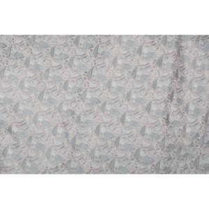 Tela Brocada Jacquard Italiana con Bordado Floral de Lavanda, Tejida con Hilo Multicolor de 58 Pulgadas de Ancho, 100% Seda - Product Image 3