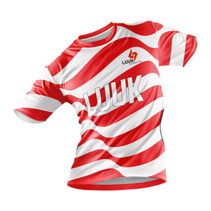 Camiseta Deportiva Sublimada Personalizada para Hombre, Cuello Redondo, Manga Corta, Transpirable, de Secado Rápido, para Entrenamiento en Gimnasio y Ropa de Equipo - Product Image 1