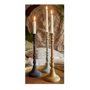 Support de bougie multifonctionnel en fer forgé artisanal de luxe, élégant accent décoratif pour la maison, idéal pour table à manger et salon, ambiance chaleureuse - Product Image 6