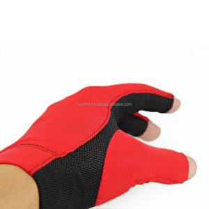 Guante de billar de tres dedos, antideslizante, transpirable, de medio dedo, para billar, snooker, mano derecha, unisex, para todas las estaciones - Product Image 4