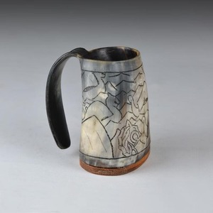 Chopes à bière en corne de buffle naturelle les plus demandées – Tasses rustiques durables pour festivals, disponibles pour la livraison mondiale - Product Image 2