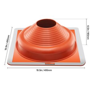 2 piezas de tubo flexible de silicona para techos, resistente a altas temperaturas (-101F), para tuberías de escape de techos, compatible con tubos de 6-3/4 pulgadas de diámetro exterior (OD) y 14 pulgadas - Product Image 3