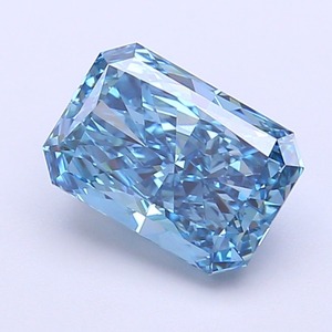 Diamant CVD bleu vif fantaisie taille radiant, clarté VS1, polissage excellent, pierre précieuse de laboratoire pour la fabrication de bijoux, conception personnalisée - Product Image 1