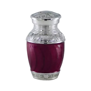 Urne funéraire artisanale en alliage écologique et durable, motif arbre de vie, grande urne commémorative pour cendres humaines - Product Image 1